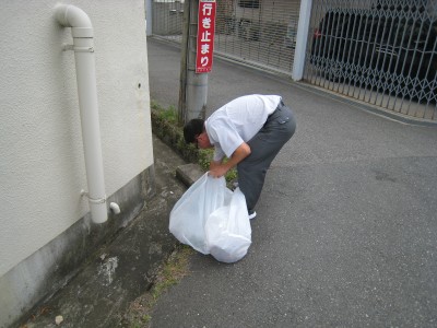 近隣清掃